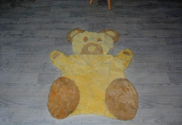 Honig Bär Spielteppich für Kinder Lammfell (öko)